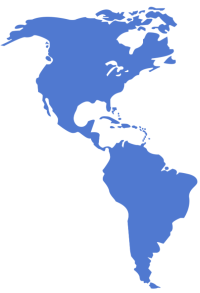 map of north and south america